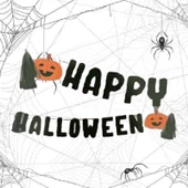 Cadılar Bayramı Banner Happy Halloween Kabaklı 25*300cm - 1