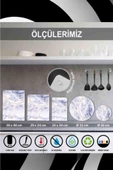 Çap 27 Uzay Desenli Cam Sunumluk Amerikan Servis Supla - 2