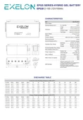Exelon 12 Volt 150 Amper Jel Akü Derin Döngü Deep Cycle - 2