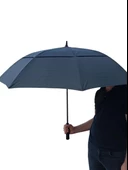 Protokol Büyük Boy Karbon Fiber Baston Şemsiye 150 cm Çap - 2