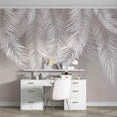 Soft Tüy Desenli Duvar Kağıdı Baskı - 4