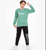 TRİLİYA-Garson Boy Eşofman Takımı  5-14 Yaş, Lüks Günlük ve Okul, Cepli, Likralı Kumaş - 1