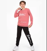 TRİLİYA-Garson Boy Eşofman Takımı  5-14 Yaş, Lüks Günlük ve Okul, Cepli, Likralı Kumaş - 4