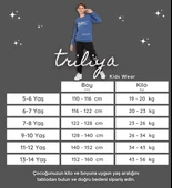 TRİLİYA-Garson Boy Eşofman Takımı  5-14 Yaş, Lüks Günlük ve Okul, Cepli, Likralı Kumaş - 12