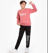 TRİLİYA-Garson Boy Eşofman Takımı  5-14 Yaş, Lüks Günlük ve Okul, Cepli, Likralı Kumaş - 5