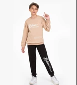 TRİLİYA-Garson Boy Eşofman Takımı  5-14 Yaş, Lüks Günlük ve Okul, Cepli, Likralı Kumaş - 7