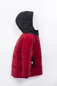 Soft Kumaş Su İtici Kumaş Kapitone İçi Polar Cepli Kapüşonlu Kışlık İçi Peluş Erkek Bebek Mont Şişme - 8