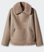 Mango Suni kürk astarlı ceket - 2