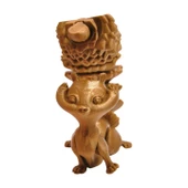 3D Hareketli Sevimli Sincap (Uzun Kuyruk) Oyuncak - Altın kahve - 6