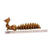 3D Hareketli Sevimli Sincap (Uzun Kuyruk) Oyuncak - Altın kahve - 5