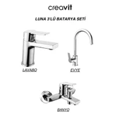 Creavit Luna Batarya Seti 3'Lü Banyo-lavabo-Evye - 1