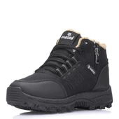 Albishoes Erkek Suya Dayanıklı Fermuarlı Kürklü Kışlık Outdoor Trekking Bot Çocuk Bot Erkek Bot - 2