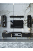 Myniture Home & Living Festival Tv Ünitesi G3009-7-Y1-D1 Gold Siyah - 2