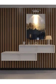 Myniture Home & Living Lüks Dresuar İkili Beyaz - Silver Kulp - 1