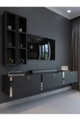 Myniture Home & Living Festival Tv Ünitesi S13003-4 Antrasit Silver Duvara Monte tv sehpası - 1