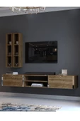 Myniture Home & Living Festival Tv Ünitesi S13000-2 İstanbul Ceviz Silver Duvara Monte tv sehpası thumbnail 3