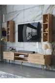 Myniture Home & Living Festival Tv Ünitesi G3000-6-Y1-D1 Gold A. Çam thumbnail 1