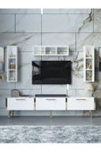 Myniture Home & Living Festival Tv Ünitesi G3007-1-Y1-D1 Gold Beyaz - 2