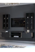 Myniture Home & Living Festival Tv Ünitesi S13001-4 Antrasit Silver Duvara Monte tv sehpası thumbnail 3