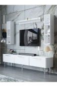 Myniture Home & Living Festival Tv Ünitesi S3008-1-Y1-D1 Silver Beyaz thumbnail 1