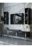 Myniture Home & Living Festival Tv Ünitesi S3004-7-Y1-D1 Silver Siyah thumbnail 1