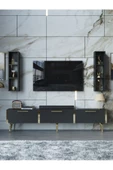 Myniture Home & Living Festival Tv Ünitesi G3004-4-Y1-D1 Gold Antasit thumbnail 2