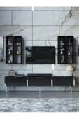 Myniture Home & Living Festival Tv Ünitesi S3002-7-Y1-D1 Silver Siyah thumbnail 2