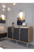 Myniture Home & Living Festival Tv Sehpası ve Konsol Ant. Çam Silver S-SET-1-4-6 - 3