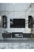 Myniture Home & Living Festival Tv Ünitesi G3000-4-Y1-D1 Gold Antasit - 2