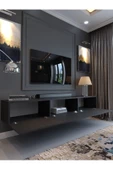 Myniture Home & Living Festival Tv Sehpası DV-Q17-4 Antrasit Minifiks Bağlantı Duvara Monte Tv Ünitesi - 4