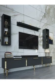 Myniture Home & Living Festival Tv Ünitesi G3008-4-Y1-D1 Gold Antasit thumbnail 3