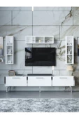 Myniture Home & Living Festival Tv Ünitesi S3007-1-Y1-D1 Silver Beyaz thumbnail 2
