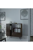Myniture Home & Living Festival Çok Raflı 2 Dolaplı Kitaplık Modern Ayaklı Kitaplık Ceviz - 1