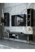 Myniture Home & Living Festival Tv Ünitesi G3000-7-Y1-D1 Gold Siyah - 1