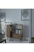 Myniture Home & Living Festival Çok Raflı 2 Dolaplı Kitaplık - 2