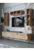 Myniture Home & Living Festival Tv Ünitesi G3007-6-Y1-D1 Gold A. Çam thumbnail 1