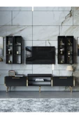Myniture Home & Living Festival Tv Ünitesi G3001-7-Y1-D1 Gold Siyah thumbnail 2