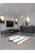 Myniture Home & Living Festival Tv Sehpası ve Konsol Antrasit Gold G-SET-1-4 thumbnail 1