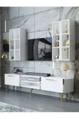 Myniture Home & Living Festival Tv Ünitesi G3001-1-Y1-D1 Gold Beyaz - 1