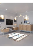 Myniture Home & Living Festival Tv Sehpası ve Konsol Beyaz Çam Silver S-SET-1-6 - 1