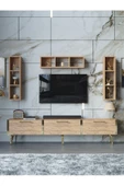 Myniture Home & Living Festival Tv Ünitesi G3007-6-Y1-D1 Gold A. Çam thumbnail 2