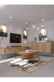Myniture Home & Living Festival Tv Sehpası - Konsol - Orta Sehpa Çam Gold G-SET-4-6 thumbnail 1