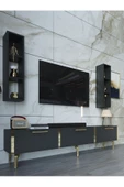 Myniture Home & Living Festival Tv Ünitesi G3004-4-Y1-D1 Gold Antasit thumbnail 3