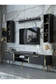 Myniture Home & Living Festival Tv Ünitesi G3009-7-Y1-D1 Gold Siyah - 1