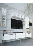 Myniture Home & Living Festival Tv Ünitesi G3007-1-Y1-D1 Gold Beyaz - 3