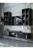 Myniture Home & Living Festival Tv Ünitesi S3001-7-Y1-D1 Silver Siyah thumbnail 1