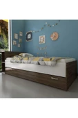 Myniture Home & Living Trend Yavrulu Karyola Q4011-5 Beyaz Ceviz thumbnail 2