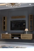 Myniture Home & Living Festival Tv Ünitesi S13009-2 İstanbul Ceviz Silver Duvara Monte tv sehpası - 3