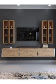 Myniture Home & Living Festival Tv Ünitesi S13002-6 Atlantik Çam Silver Duvara Monte Tv Sehpası - 2