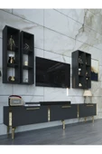 Myniture Home & Living Festival Tv Ünitesi G3002-4-Y1-D1 Gold Antasit - 3